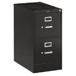 HON 1000 2-Drawer Letter File (Black)