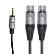 Lynx Professional 35/2FX/3 3.5mm Stereo Mini Jack to 2x Neutrik XLR Female Audio Lead (3.0M)