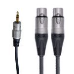 Lynx Professional 35/2FX/3 3.5mm Stereo Mini Jack to 2x Neutrik XLR Female Audio Lead (3.0M)