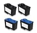Dell T0529 & T0530 Black & Color 4-Pack (Includes 2 Black and 2 Color Cartridges) Our Factory Remanufactured Ink Cartridges For Use With Dell 720 & Dell A920 Inkjet Printers Ships Free & Fast When Ordered From Inkers