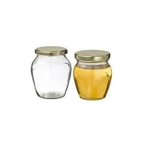 12 pack: 12 oz. Gourmet Honey Jars with lids. Un-strengthened, but economical by 