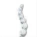 14k White Gold Diamond Journey Pendant