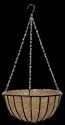 Traditional Hanging Wire Plant Basket, 16" Black