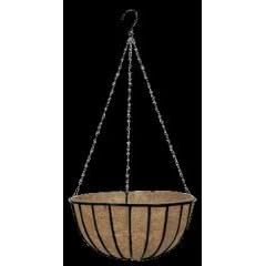 Traditional Hanging Wire Plant Basket, 16