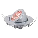 3 x LED Einbaustrahler rot schwenkbar Bar Beleuchtung