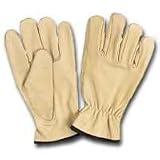Men's Grain Driver's Gloves, Medium