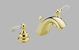 Delta 3530-PBLHP/H212PB Innovations Two Handle Widespread Lavatory Faucet - With Handle In Polished Brass Finish