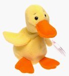 Ty Beanie Babies - Quackers the Duck
