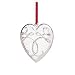 Waterford Ballet Ribbon Silverplated Heart Ornament