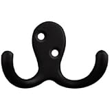 Brainerd #65004 FLT Black Double Robe Hook