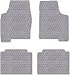 Lexus GS350 Custom-Fit All-Weather Rubber Floor Mats 4 Pc Set - No All Wheel Drive - Light Gray (2007 07 2008 08 2009 09 2010 10 2011 11 )