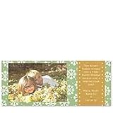 Green Snowflake Photo Card Holiday Digital Photo Cards