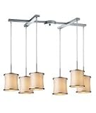 Elk Lighting 20024-6 Fabrique 6 Light Single Tier Chandelier in Polished Chrome