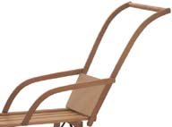 Childrens Toyshop  Garten & Freizeit : Unimet Schlittenlehne Holz für Hörnerr.0401