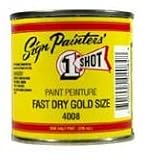 One Shot Fast Dry Gold Size Half Pint