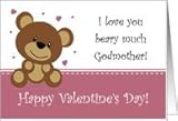 Bear Valentine - Godmother Card
