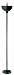 Black Flame Torchiere Floor Lamp