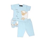 Mud Pie Baby E-I-E-I-O Collection Clothing Set (Lamb)
