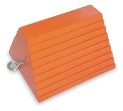 Industrial Grade 1GUK3 Wheel Chock, 10 In W x 6 In H