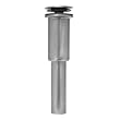 WESTBRASS Lavtry Touch Drain No O/F S NICKEL D410A1-07