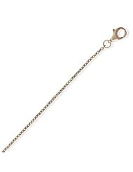 20 Inch 14 Karat Rose Gold Plate Sterling Silver Cable Chain Necklace