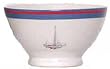 Artistically designed dinnerware Sailboats motif soup bowls 16 oz. Set/4
