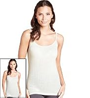 2 Pack Scoop Neck Pointelle Thermal Camisole