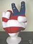 Light Up Patrtiotic Victory Peace Novelty Hat
