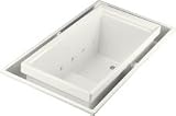 Kohler K-1188-C1-0 sok overflowing bath with effervescence, chromatherapy and right-hand drain, Whit