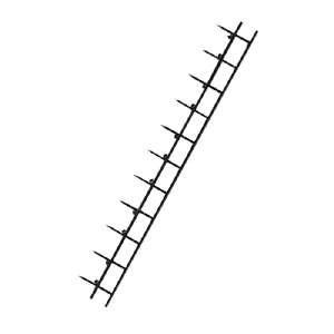 Model III Binding Strips, 11 Posts, 1/2 Strip Size, Black, 100/Box GBC9746002