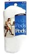 Peds Ladies No Show - Style 0543 - White - 3 Pair