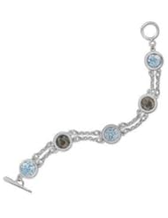 Ancient Roman Glass Bracelet with Genuine Roman Bronze Coins Sterling Silver - Certificate of Authen