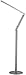Modern Staff Collection Polished Steel/Aluminium Floor Lamp