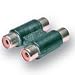 Belkin Rca Female Adapter - Gold * 2Xrca-F/2Xrca-F