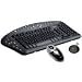 NEOLEC Wireless Desktop Office Tastatur schnurlos 105 Tasten MS W95 D +Maus, 33 Tasten Schwarz