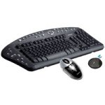 NEOLEC Wireless Desktop Office Tastatur schnurlos 105 Tasten MS W95 D +Maus, 33 Tasten Schwarz