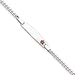 Sterling Silver Childrens Medical ID Bracelet Curb Link - 6 Inch