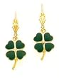 Irish Four Leaf Clover Earrings - FB585E