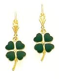 Irish Four Leaf Clover Earrings - FB585E