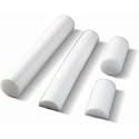 Full Round Foam Roller White 6" x 36" BodySport
