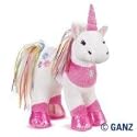 rainbow unicorn ganz webkinz plush animal