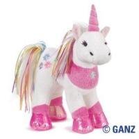 rainbow unicorn ganz webkinz plush animal