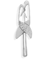 Oxidized Sterling Silver Flamingos Pin and Pendant Combination