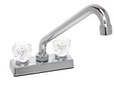 4 Tubular Kitchen Faucet w/o sprayer - Brass Underbody