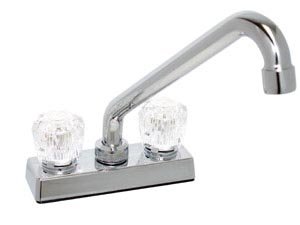 4 Tubular Faucet w/o sprayer - Brass Underbody