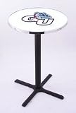 Gonzaga Bulldogs (L211) 36 Tall Logo Pub Table by Holland Bar Stool Company (with Black Wrinkle Base and 28 Table Top Diameter)
