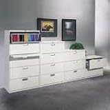 600 Series 30 Wide 3-Drawer Lateral File, Black