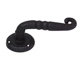 Door Lever & Rosette Black Powder Coat