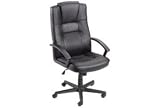 High Back Executive Breathable Leather Chair Black