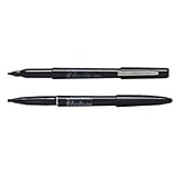 Sharpie Calligraphic Water Based Markers, 12 Black Markers (40001SH)